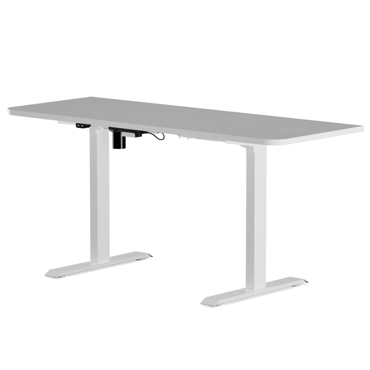Mesa com Regulagem de Altura Elétrica Misch Branca + Tampo 160cm